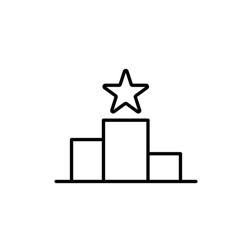 award icon. outline icon vector