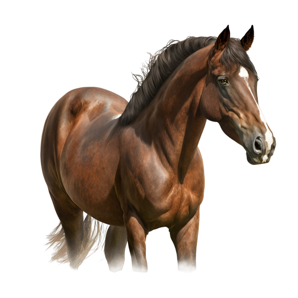 cavallo animale realistico bianca sfondo trasparente png