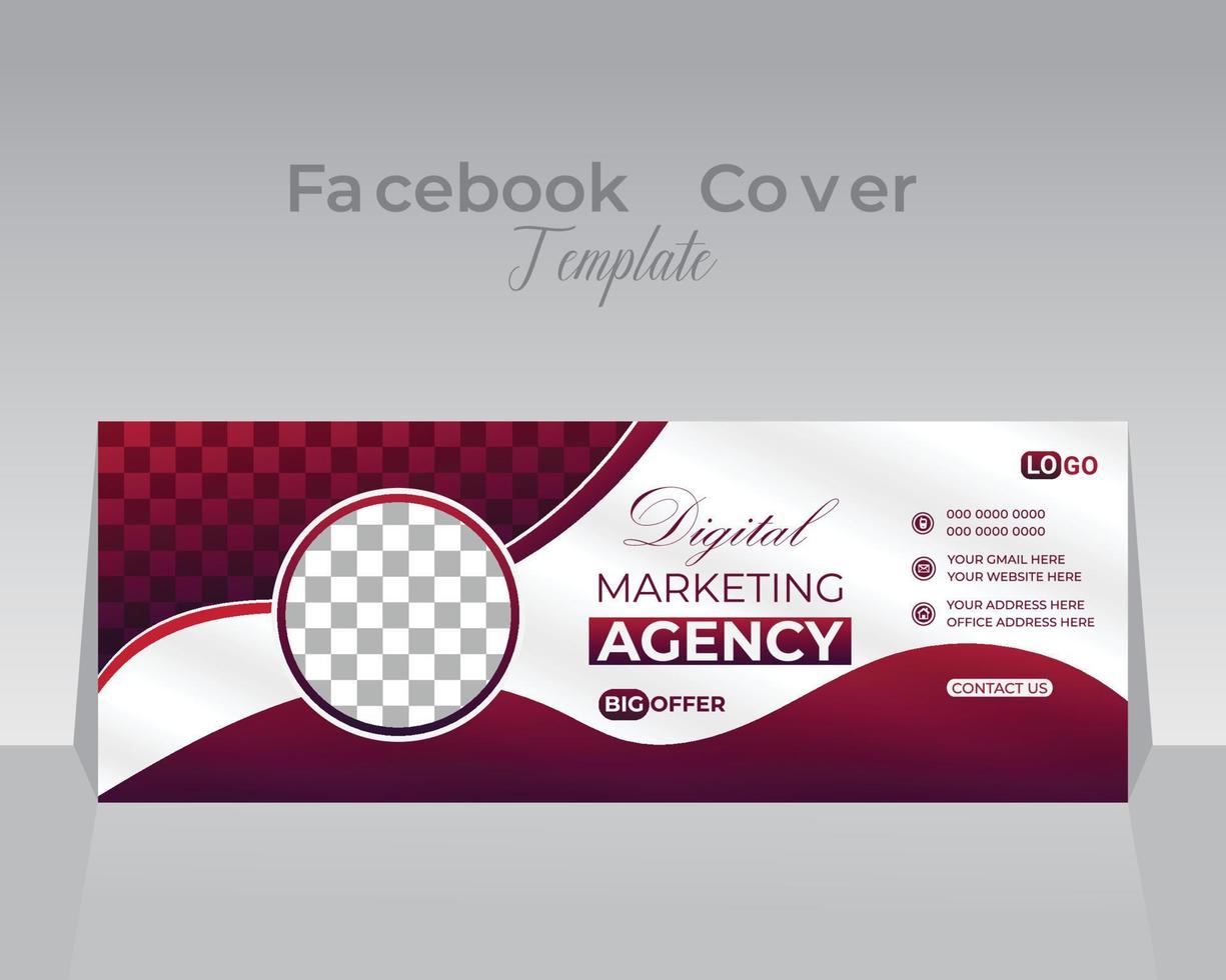Facebook Cover Design Template vector