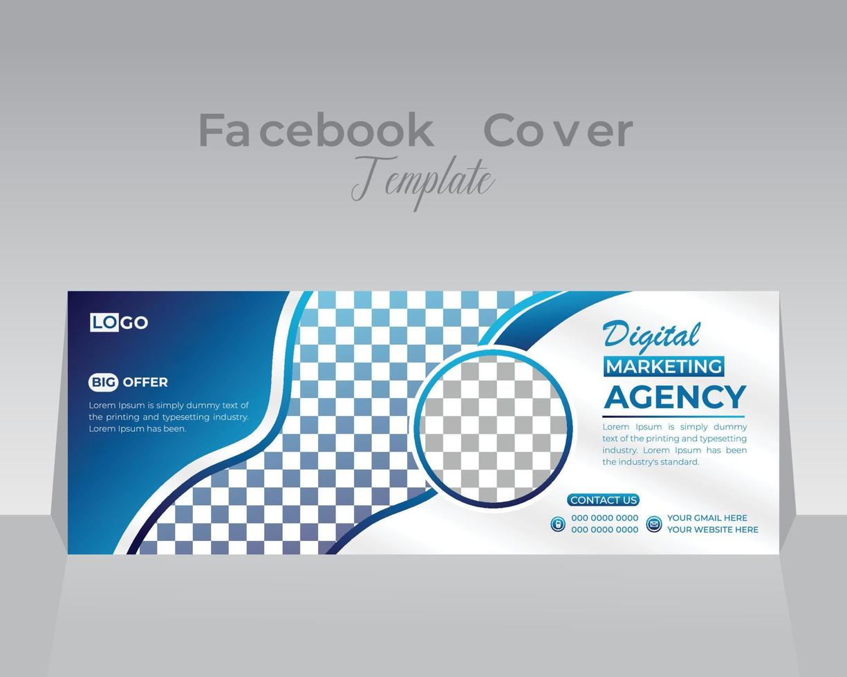 Facebook Cover Design Template vector