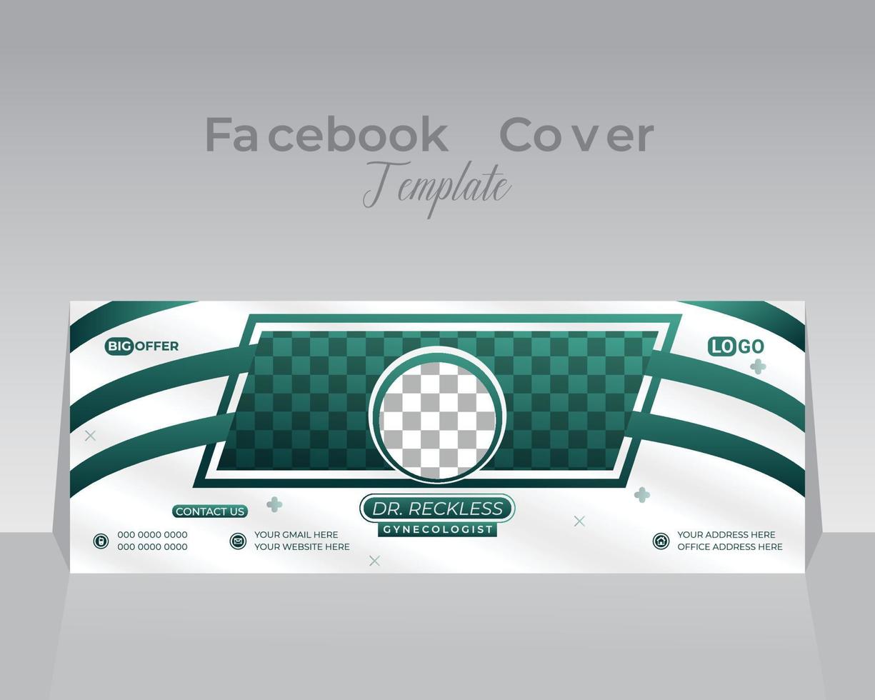 Facebook Cover Design Template vector