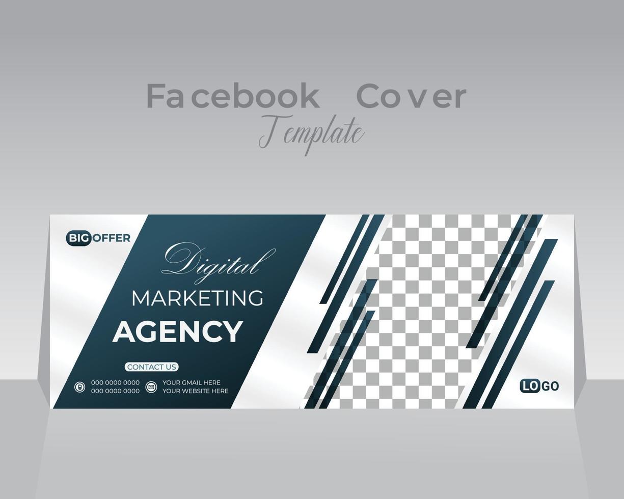 Facebook Cover Design Template vector