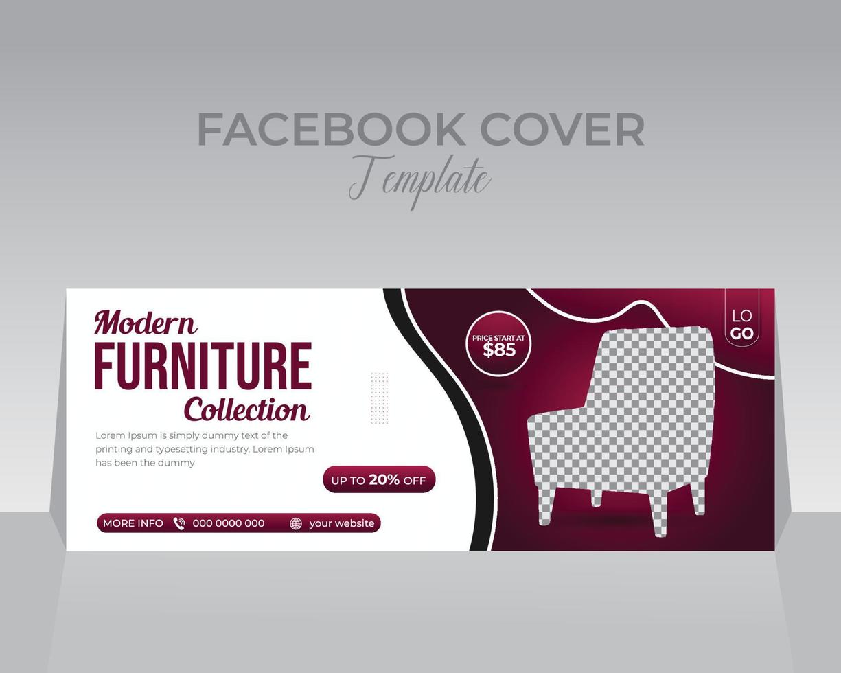 Facebook Cover Design Template vector