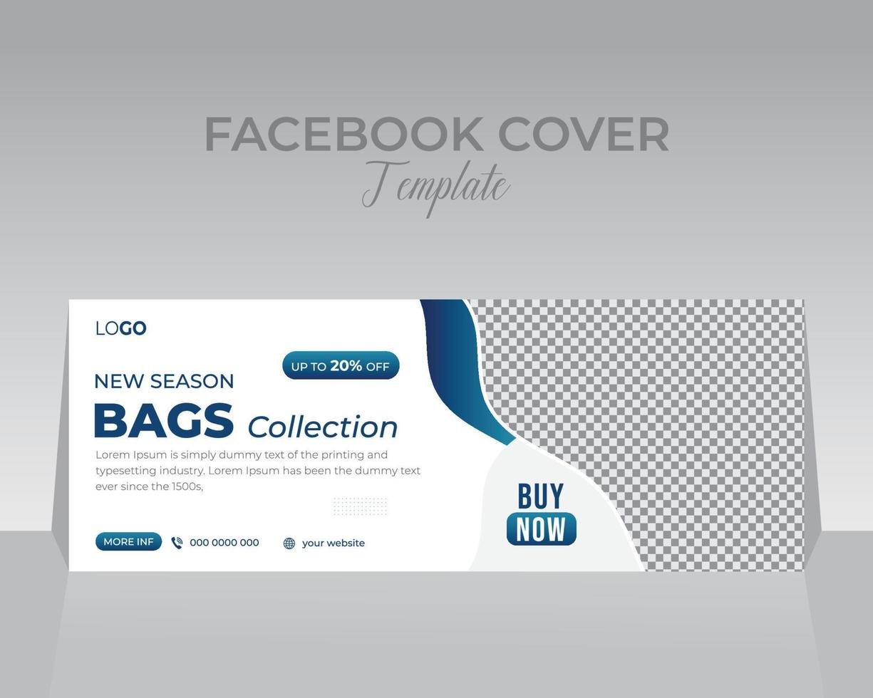 Facebook Cover Design Template vector