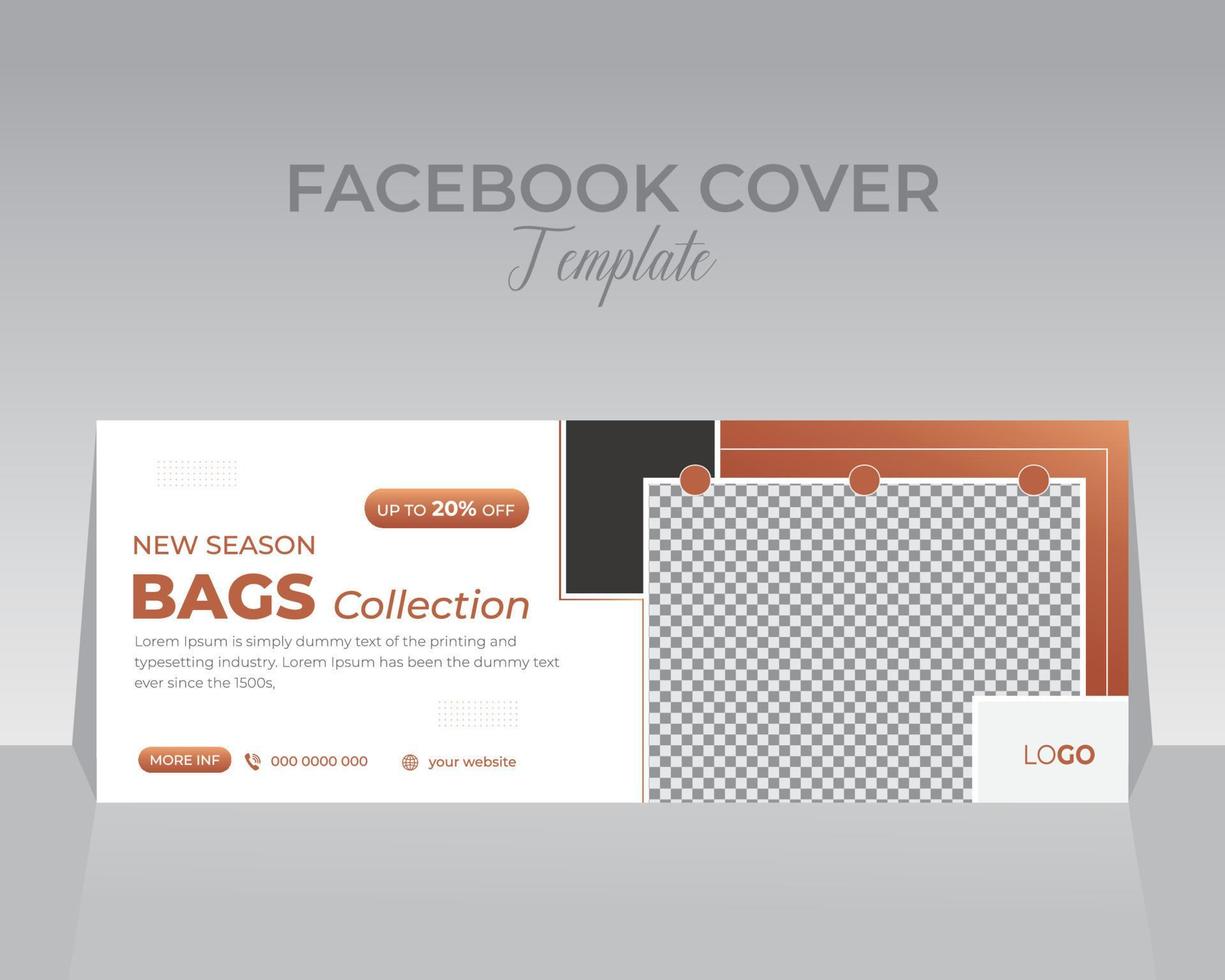 Facebook Cover Design Template vector