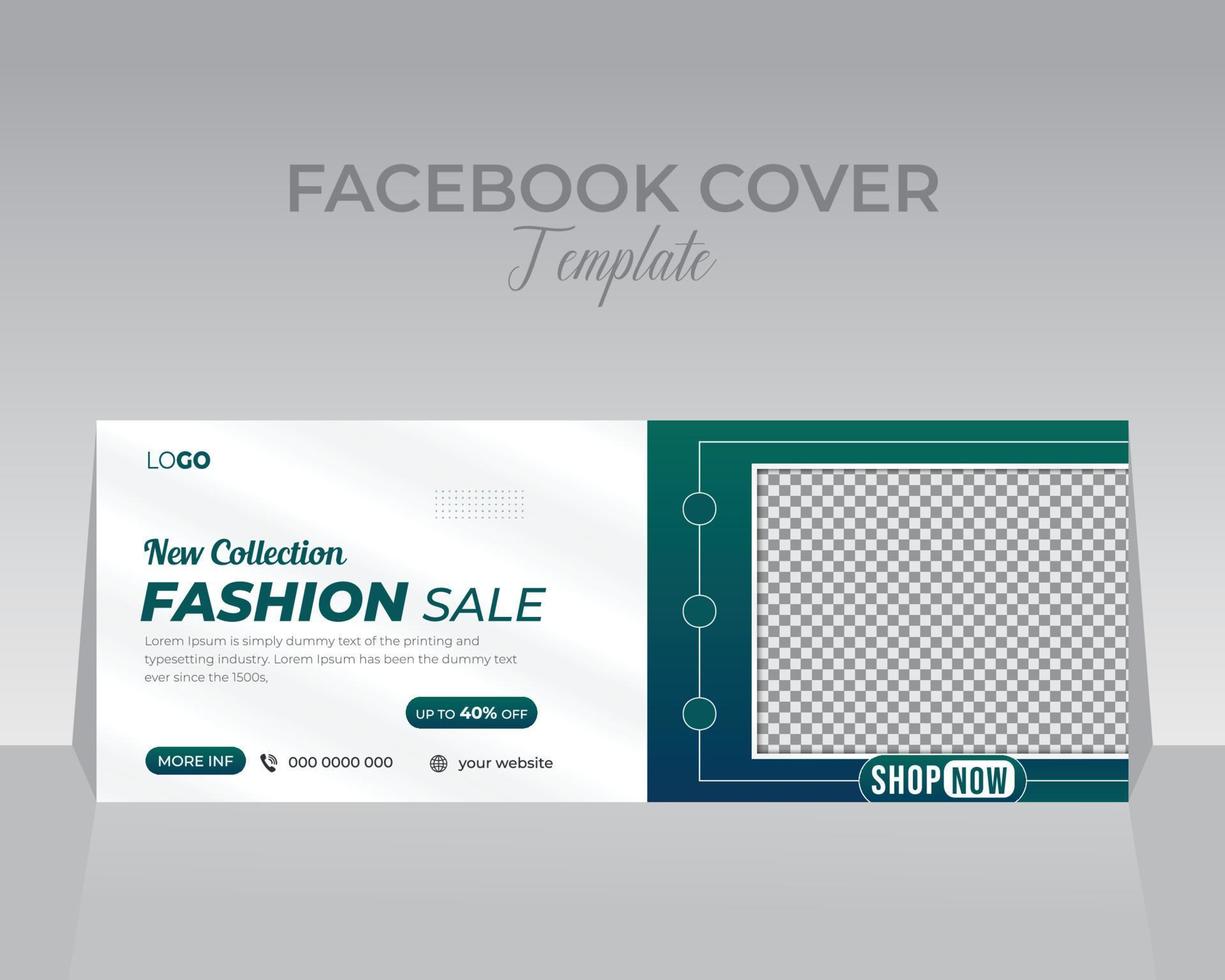 Facebook Cover Design Template vector