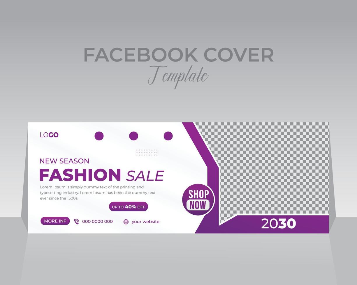 Facebook Cover Design Template vector