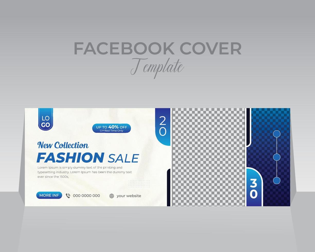 Facebook Cover Design Template vector