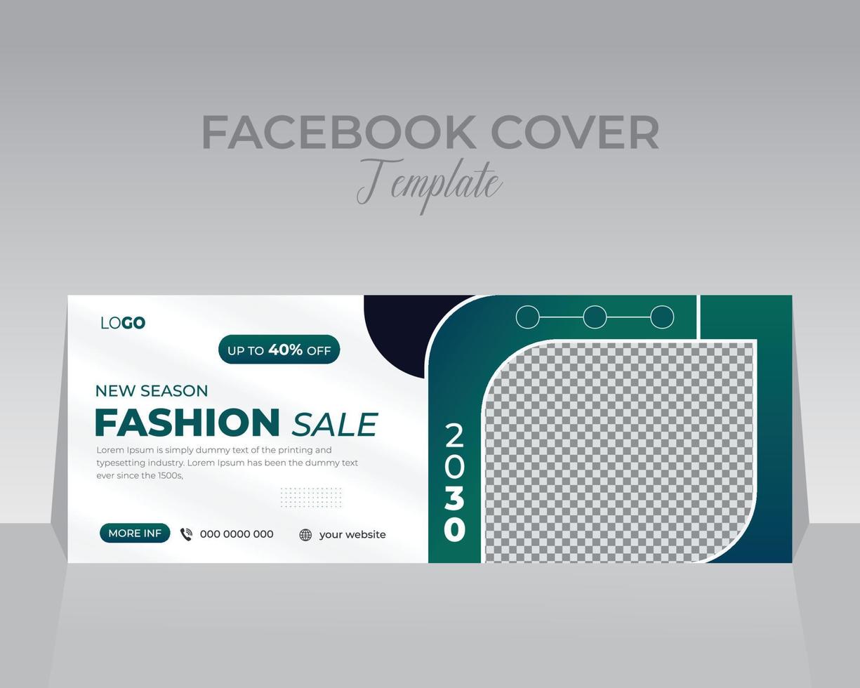 Facebook Cover Design Template vector