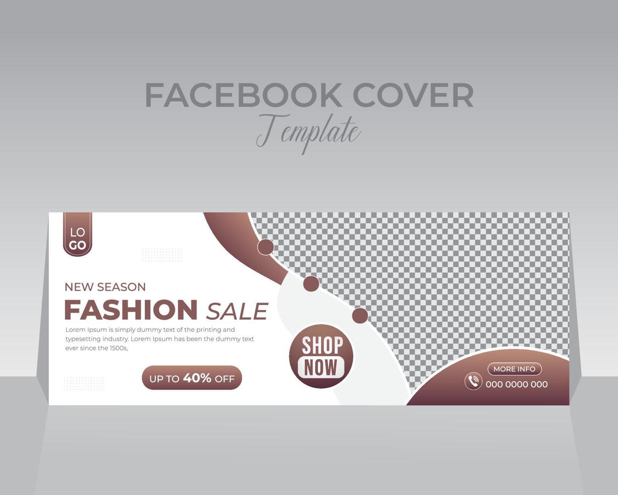 Facebook Cover Design Template vector