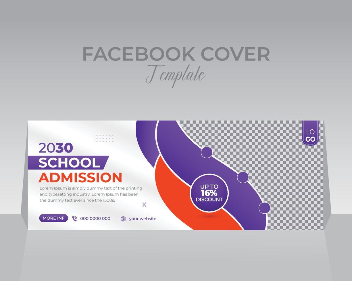 Facebook Cover Design Template vector