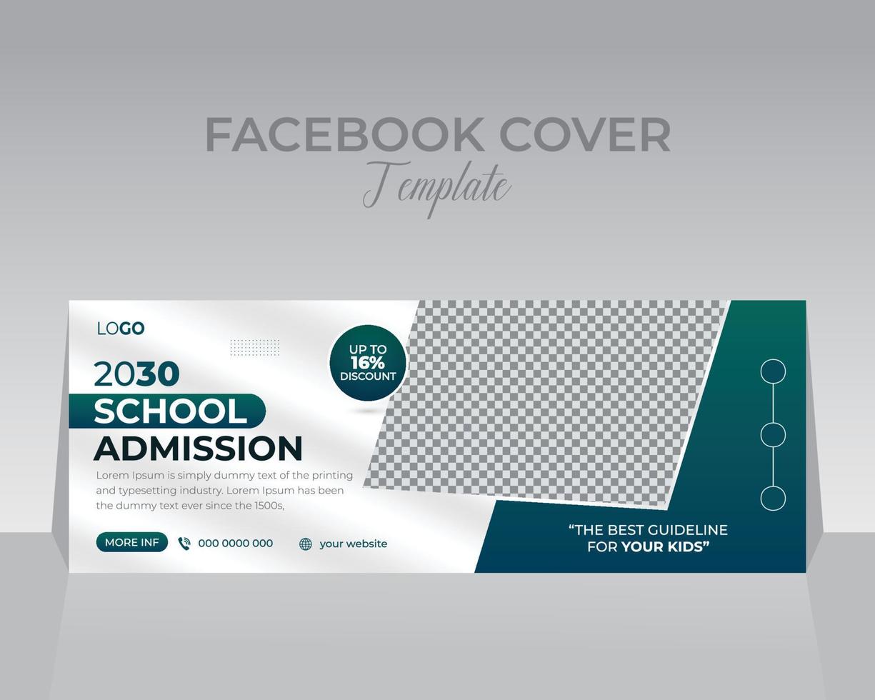 Facebook Cover Design Template vector