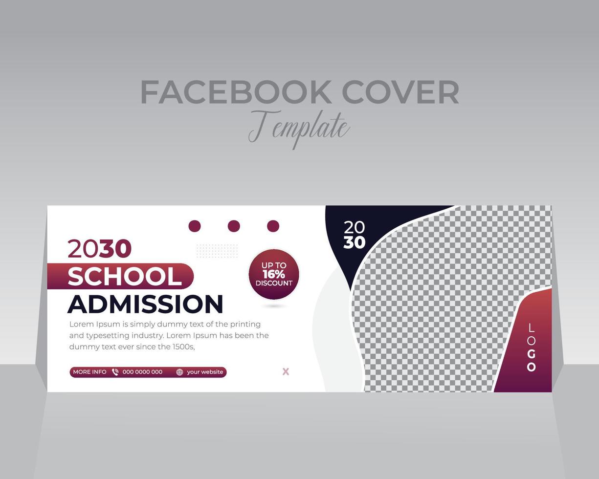 Facebook Cover Design Template vector