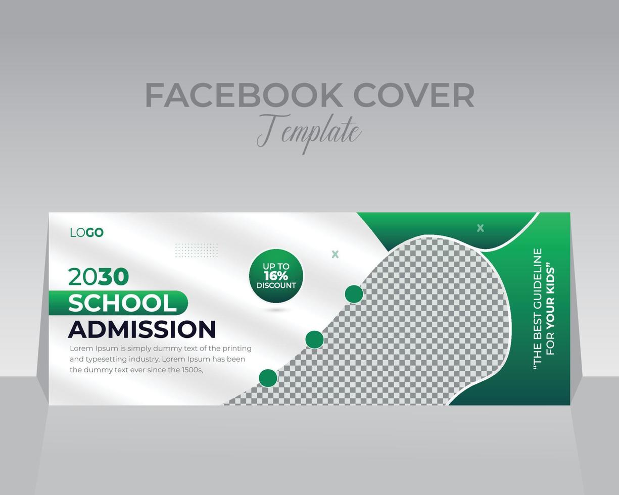 Facebook Cover Design Template vector