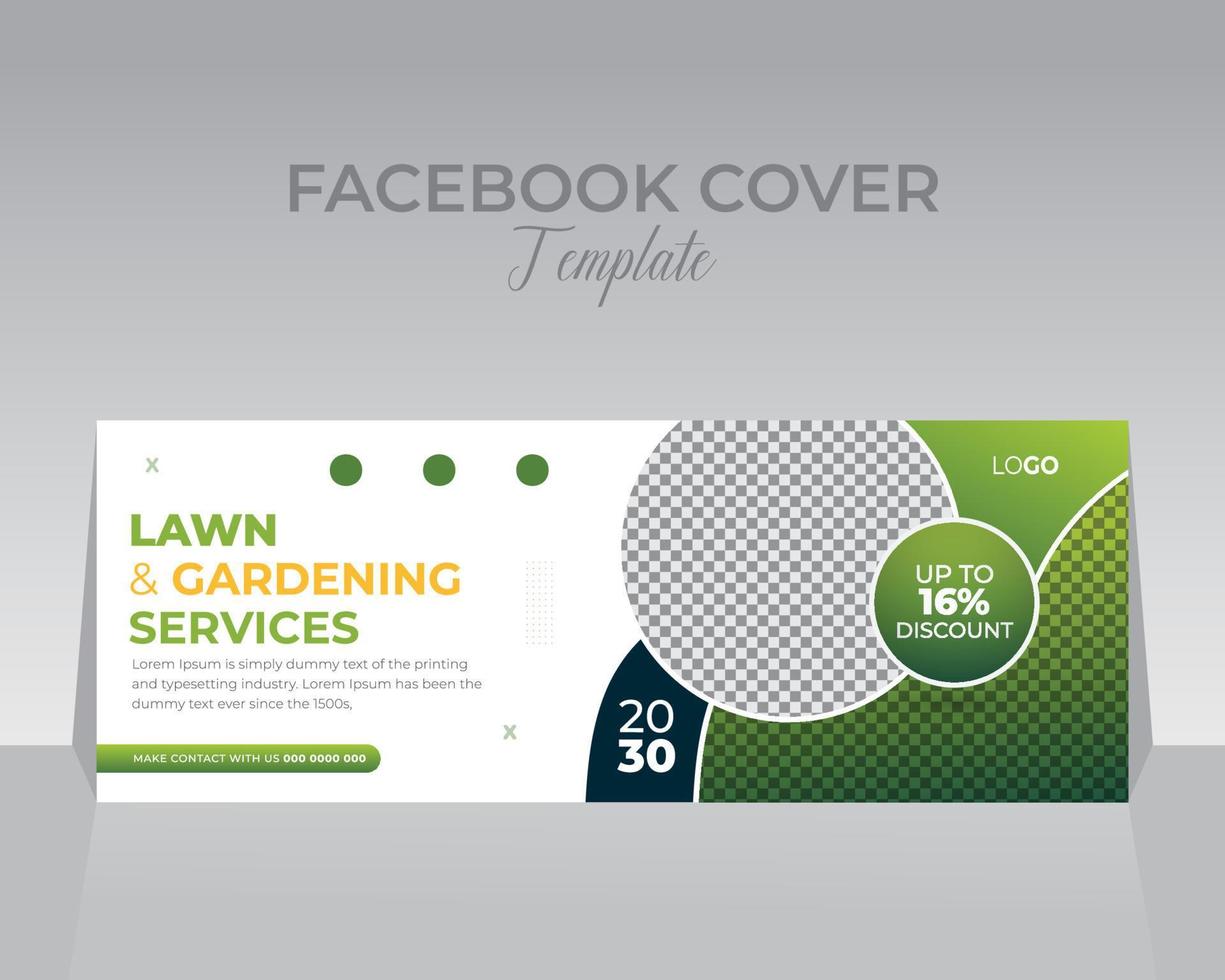 Facebook Cover Design Template vector