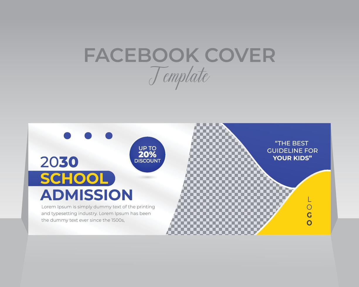 Facebook Cover Design Template vector