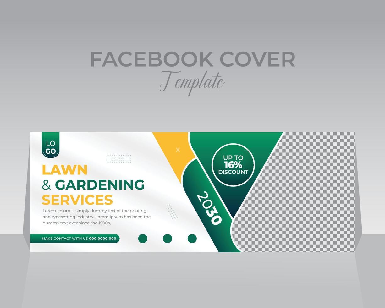 Facebook Cover Design Template vector