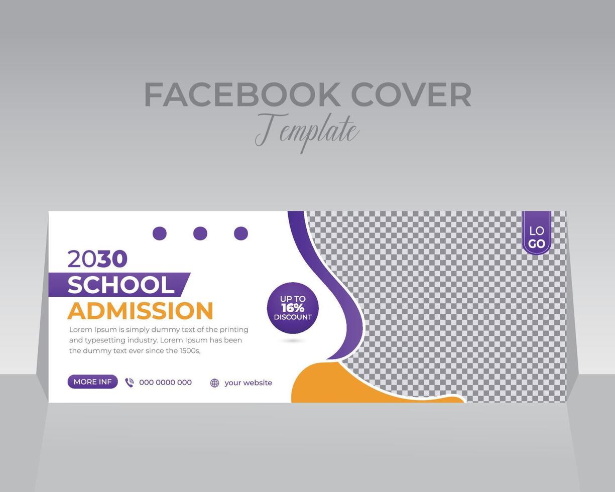 Facebook Cover Design Template vector