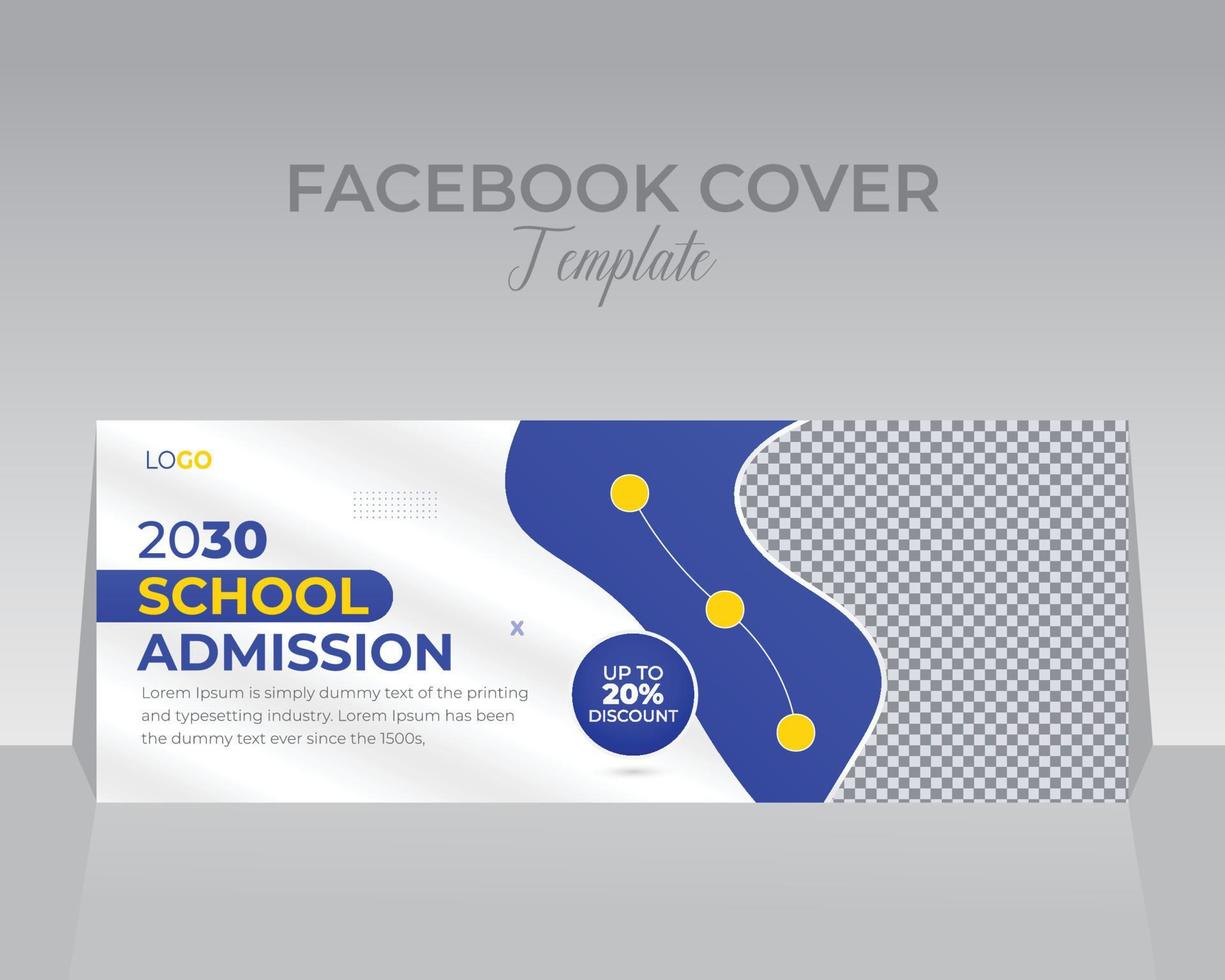 Facebook Cover Design Template vector