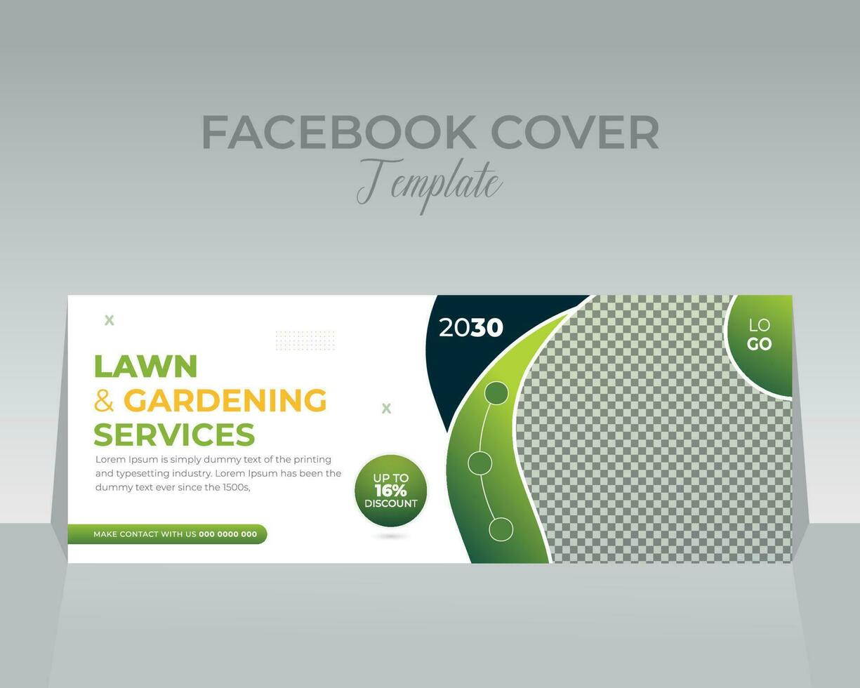 plantilla de diseño de portada de facebook vector