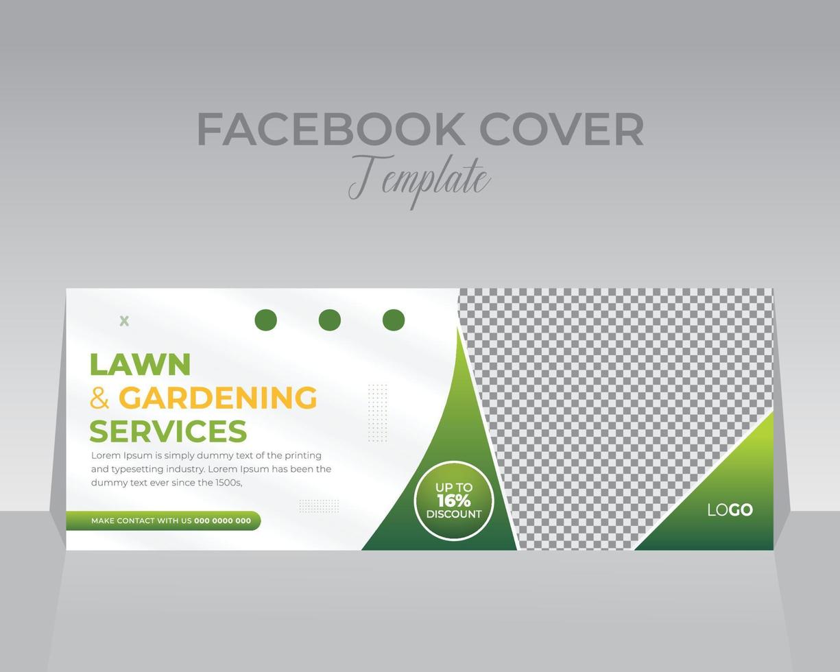 Facebook Cover Design Template vector