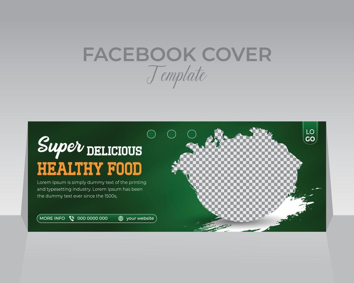 Facebook Cover Design Template vector