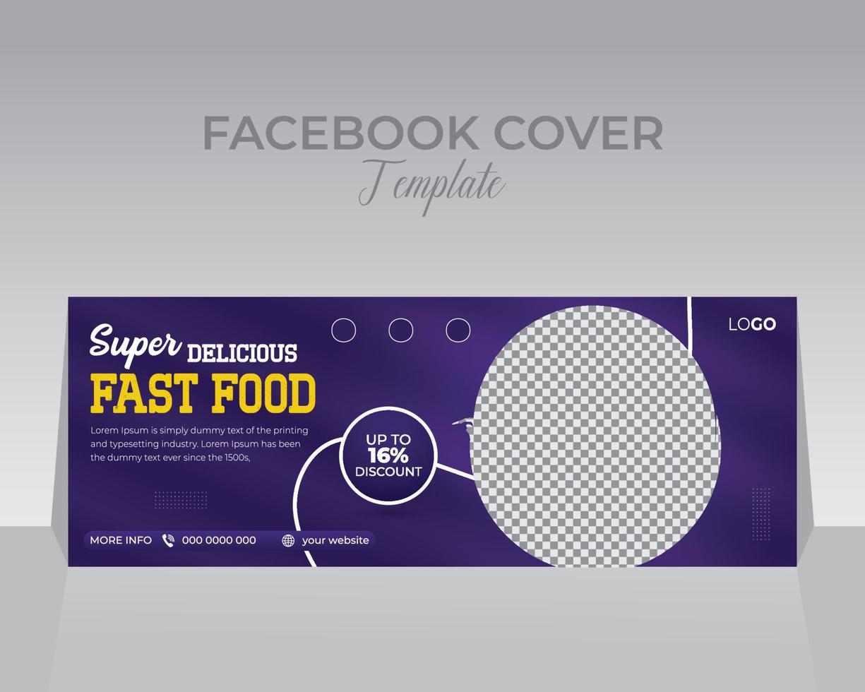 Facebook Cover Design Template vector