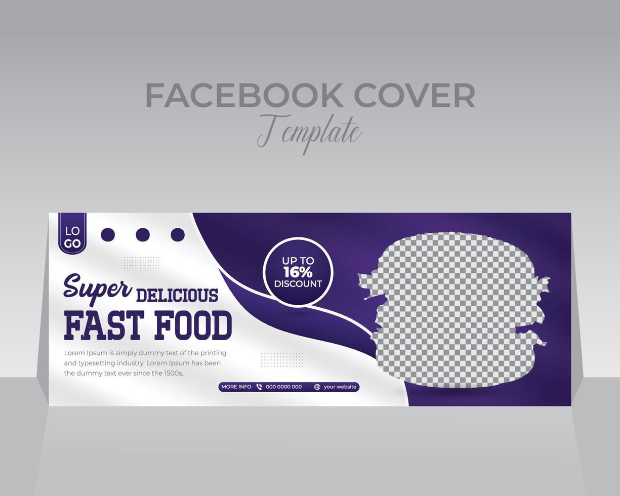 Facebook Cover Design Template vector