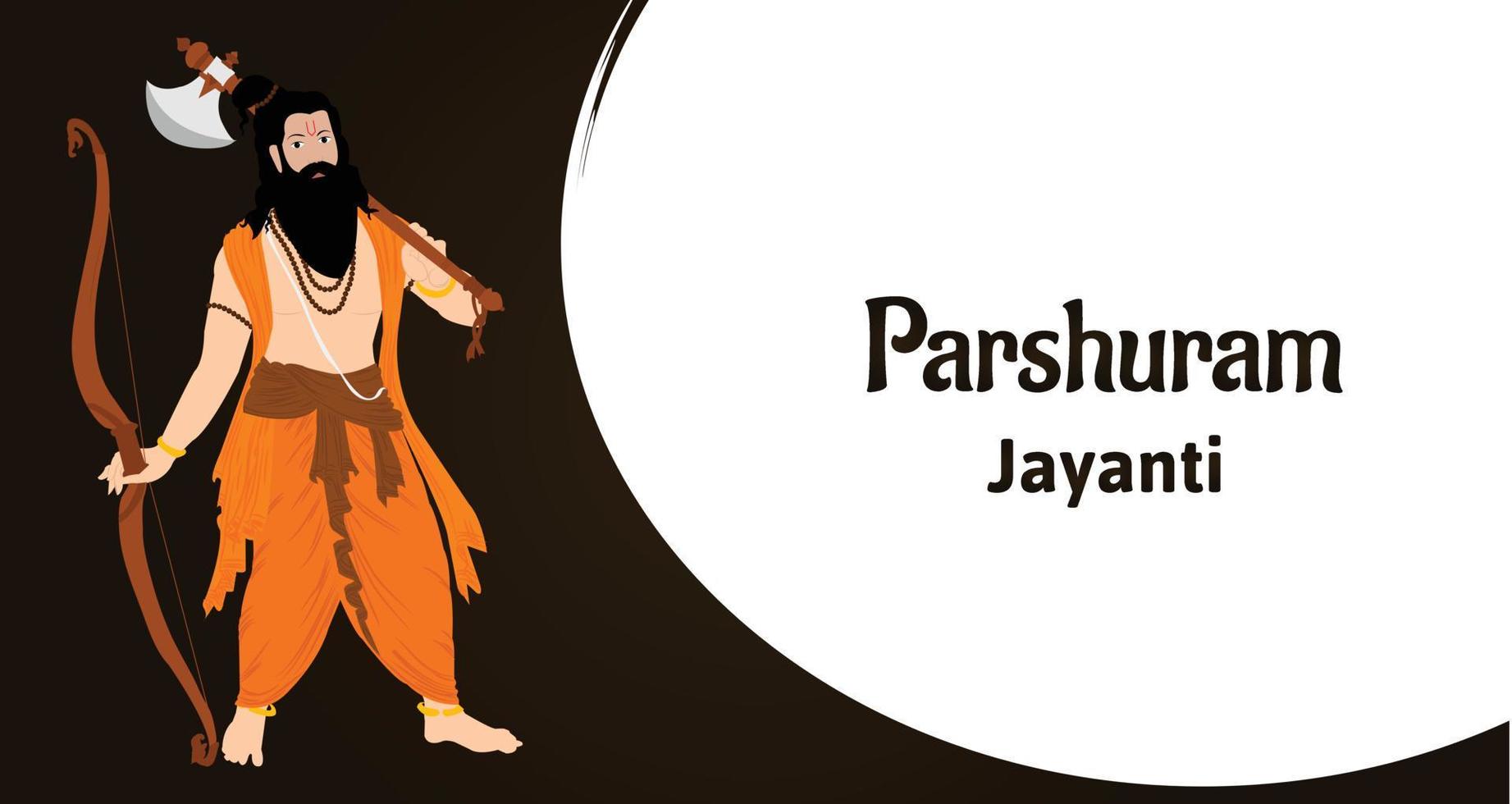 parshuram Jayanti señor parasurama indio hindú festival celebracion vector ilustraciones