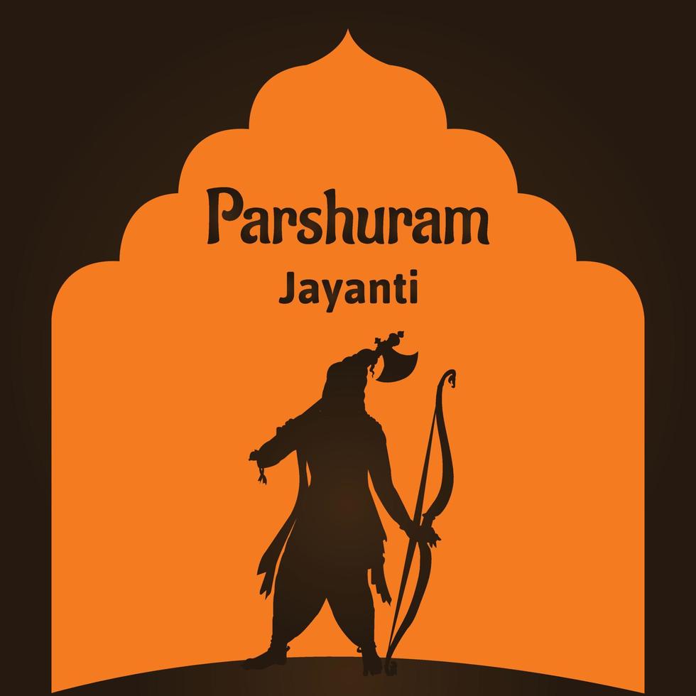 Parshuram jayanti lord parasurama indian hindu festival celebration vector illustrations