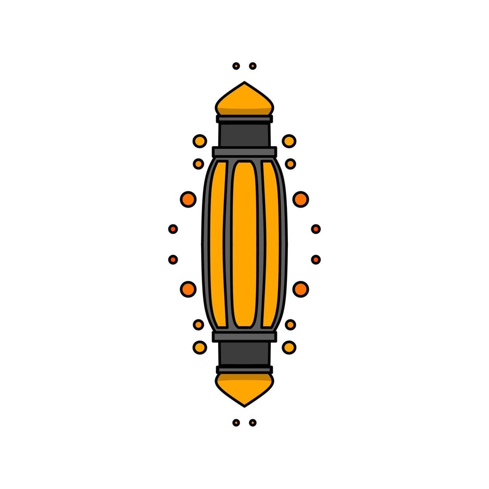 Islamic lantern icon, illustration of a lantern with an elegant concept, suitable for Ramadan and Eid designs vector