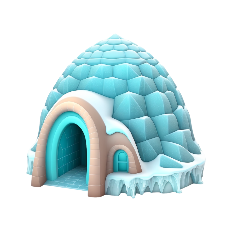 Ice Blue Igloo Clip Art White Transparent png