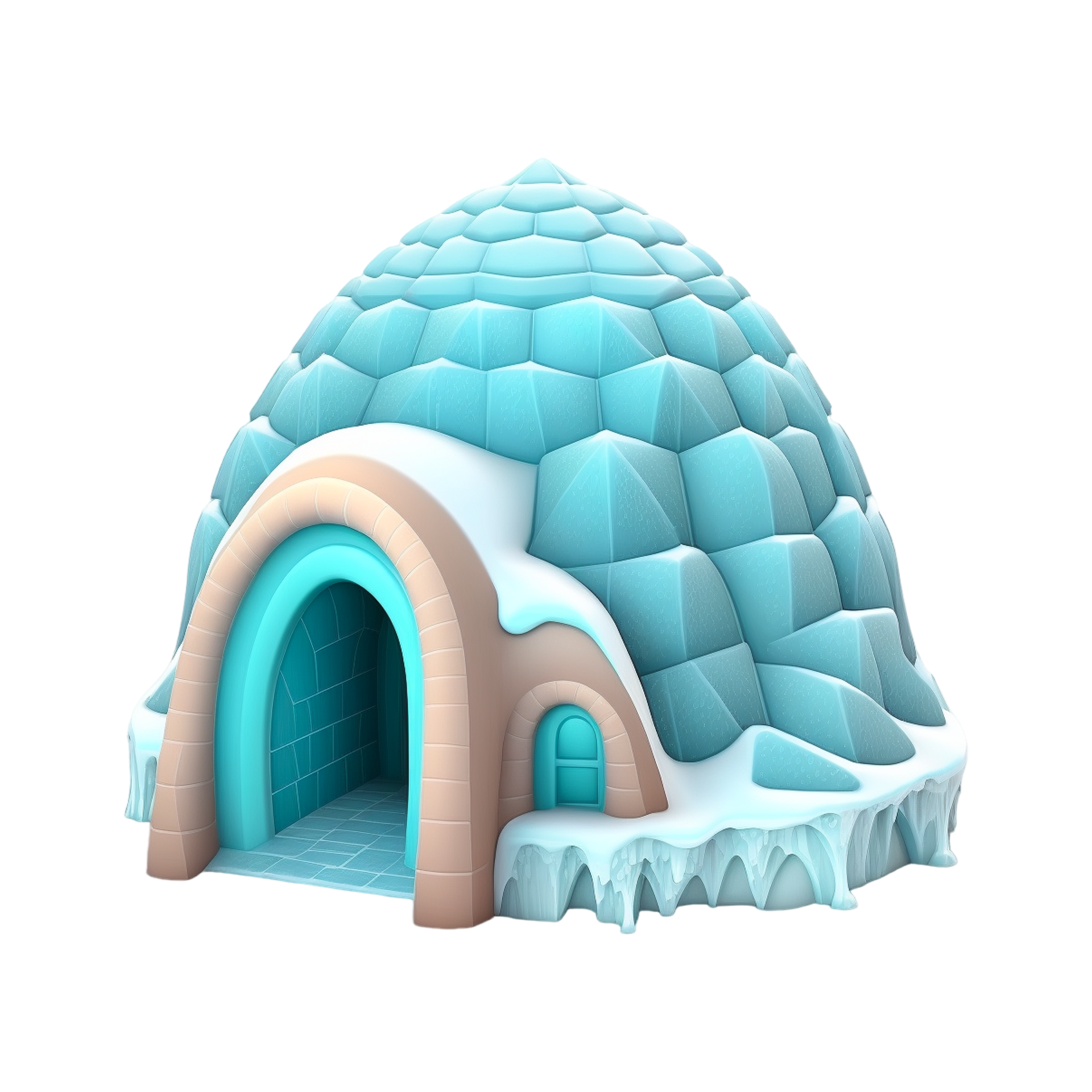 Free hielo azul iglú acortar Arte blanco transparente 22153690 PNG with