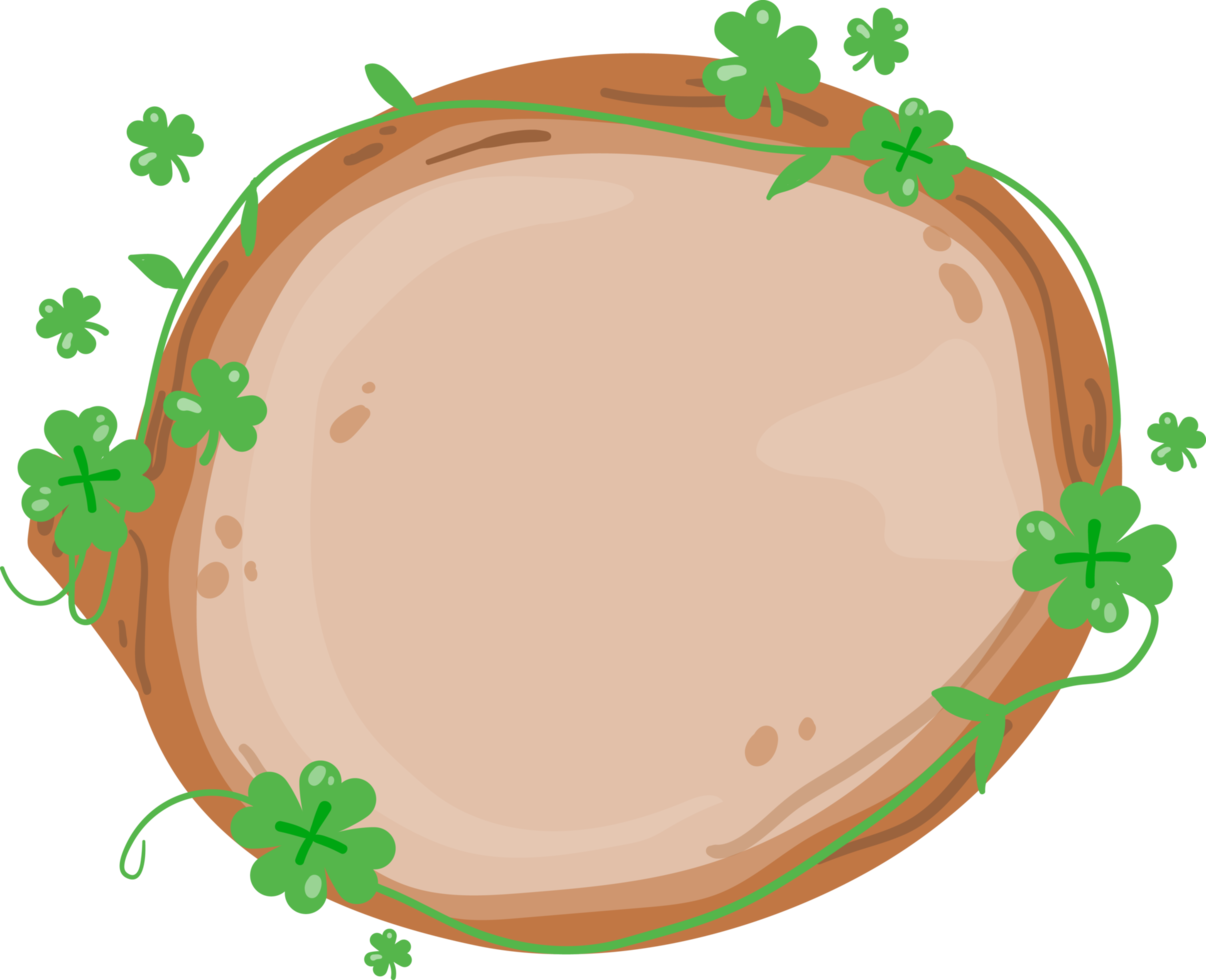 St Patrick's Tag Holz Banner Illustration png