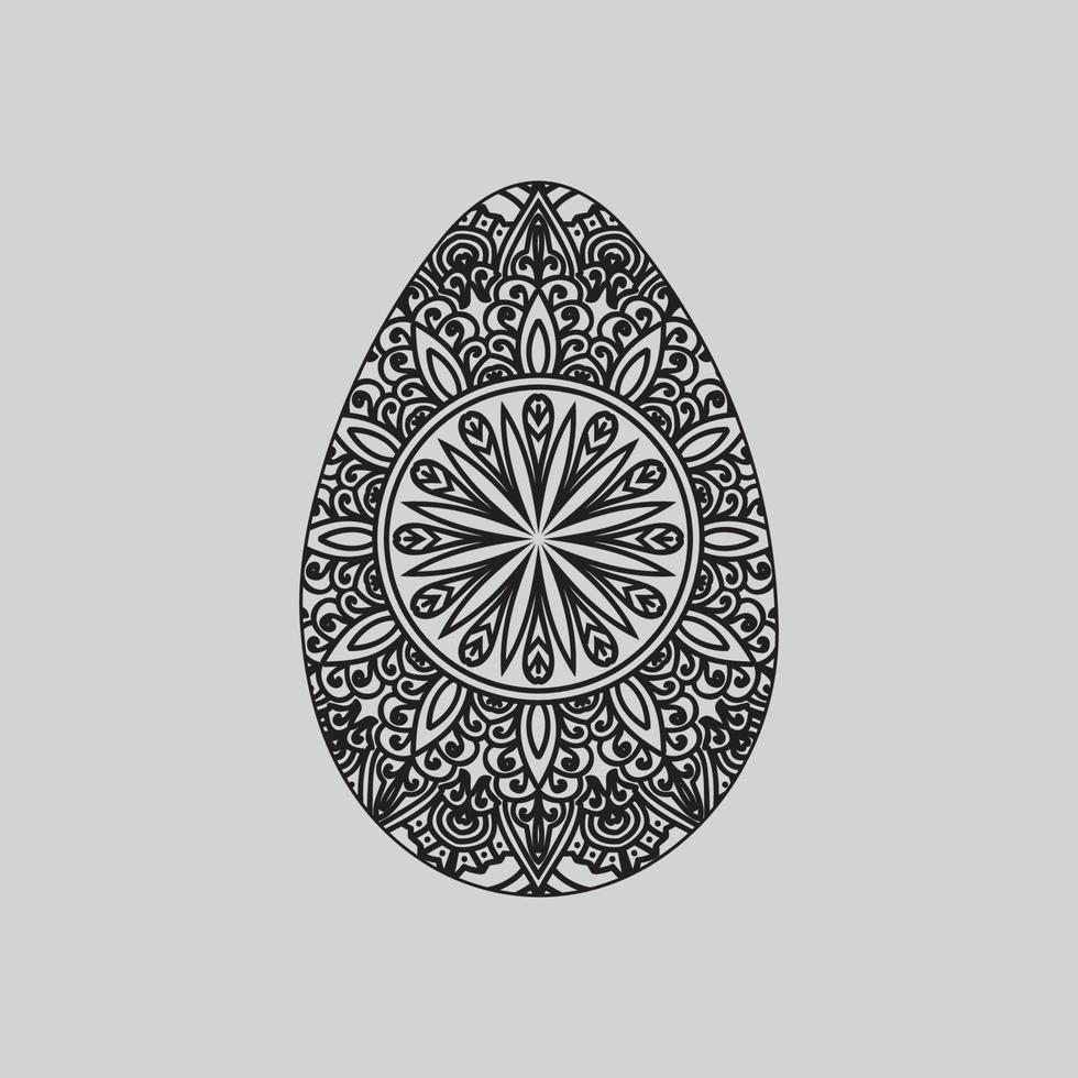 Easter eggs on a white background. Print for congratulations. Doodle style.Vector illustration. vector