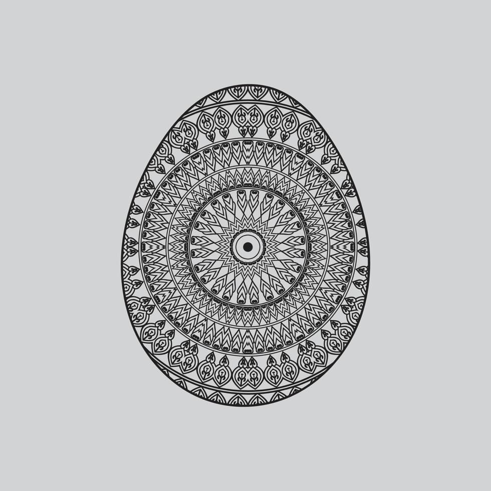 Easter eggs on a white background. Print for congratulations. Doodle style.Vector illustration. vector