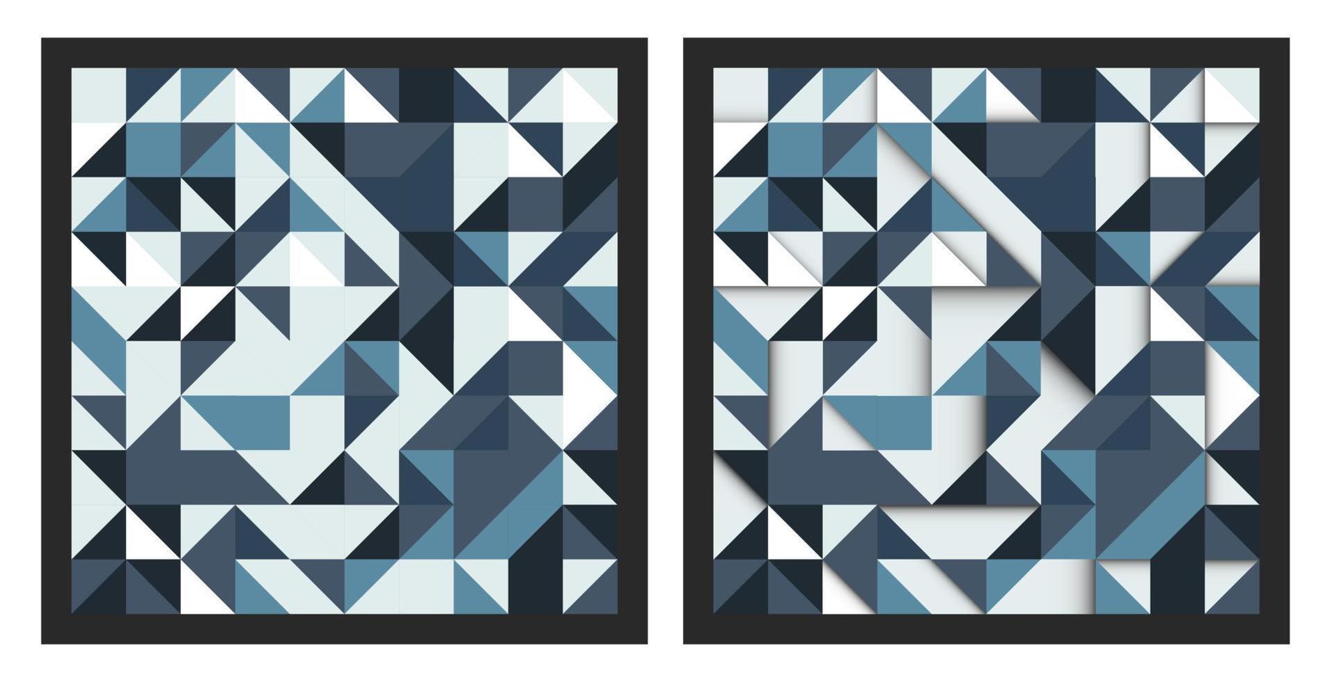 Abstract Bauhaus geometric background with triangles. Vector design.