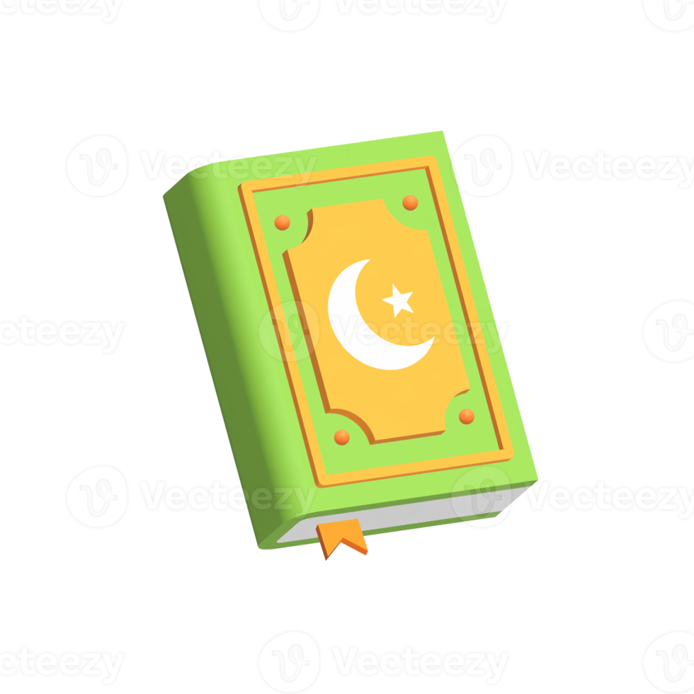 3d Al Quran icon illustration png