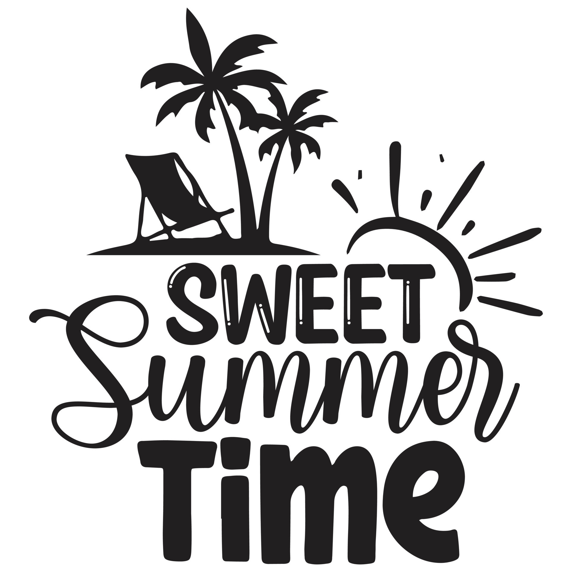 sweet summer time 22153979 Vector Art at Vecteezy
