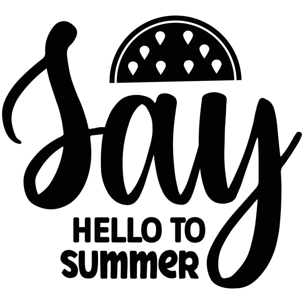 say hello to summer vector