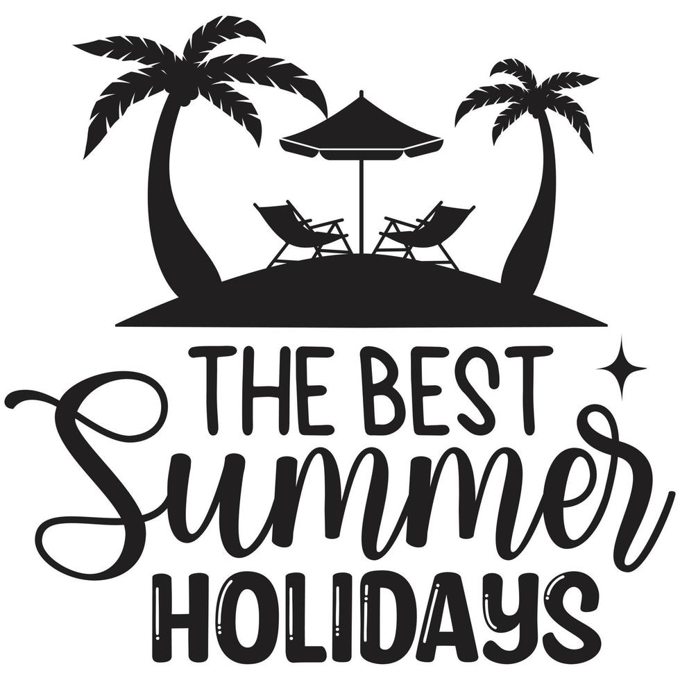 the best summer holidays vector
