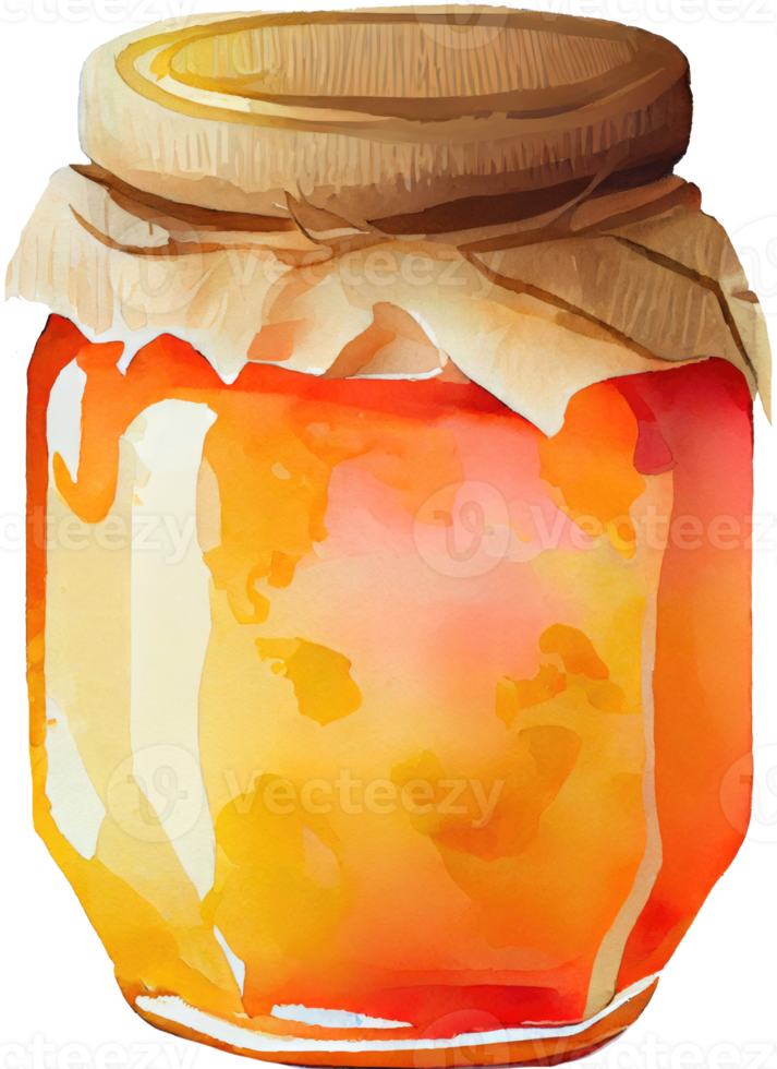 Watercolor Honey Jar png