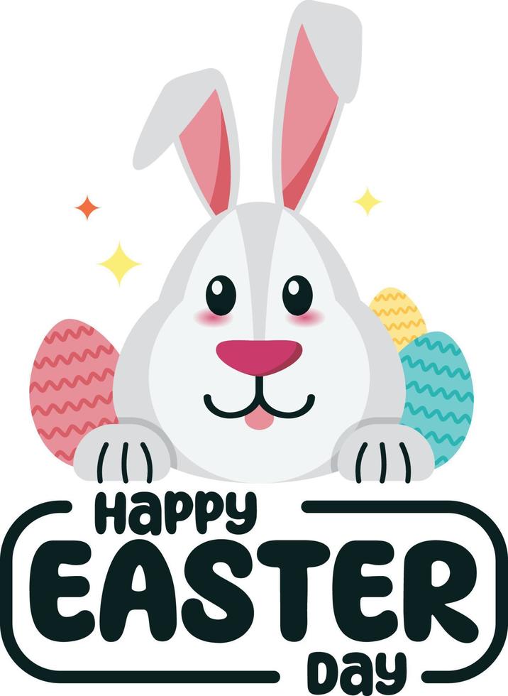 Easter poster and banner template with Easter eggs vector