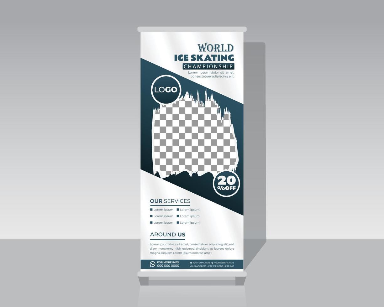 Sports Roll Up Banner vector