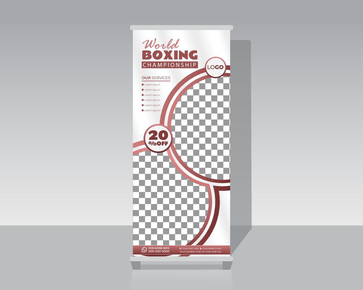 Sports Roll Up Banner vector