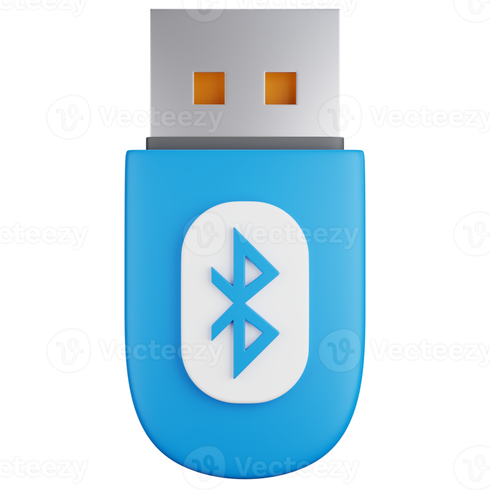 3D Icon Illustration Bluetooth Usb Drive png