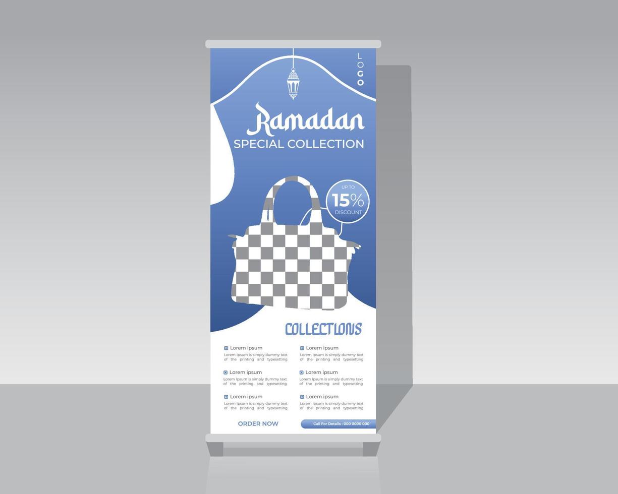 Fashion Roll Up Banner vector