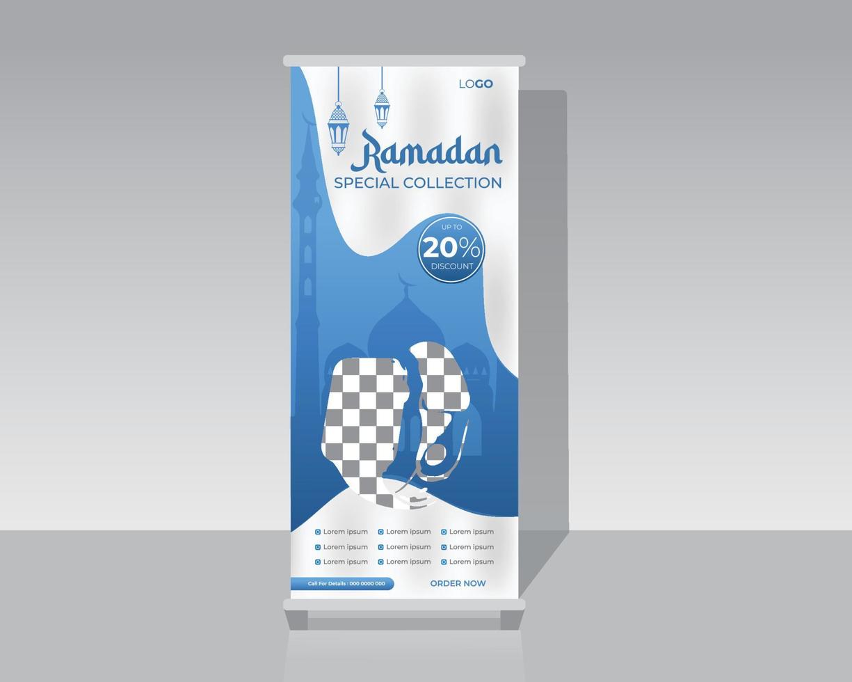 Fashion Roll Up Banner vector