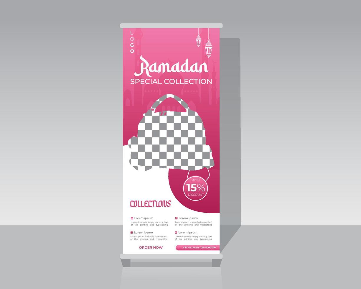 Fashion Roll Up Banner vector