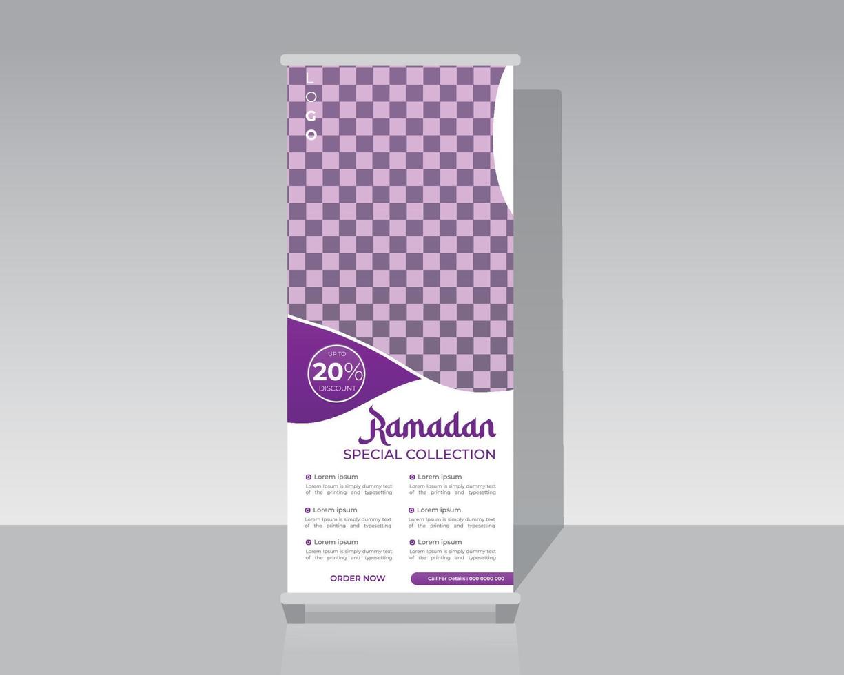 Fashion Roll Up Banner vector